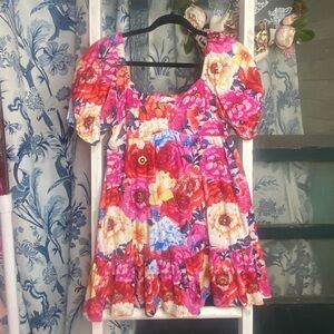 Buddy Love Floral Mini Dress - Pink and Red